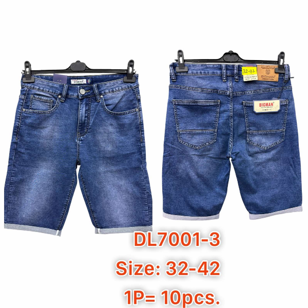 Spodenki męskie jeans Roz 32-42, 1 Kolor .Paczka 10 szt